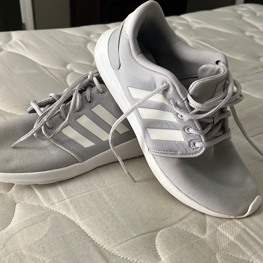 Grey adidas shoes